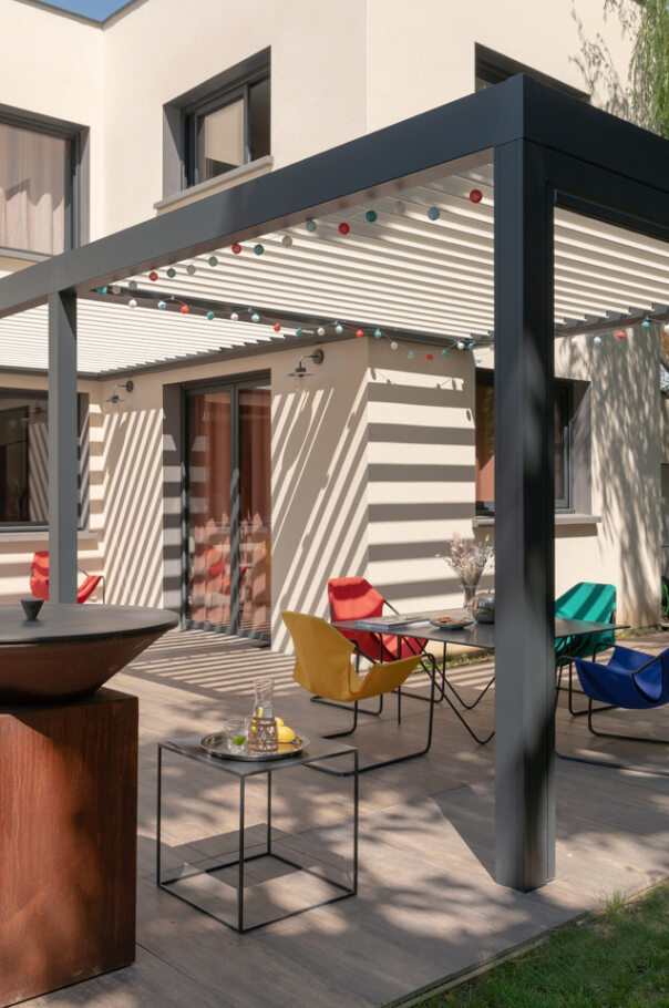 pergola bioclimatique à lames orientables